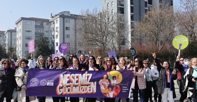 Nilüferli kadınlar, 8 Mart’ta adalet ve eşitlik için yürüdü