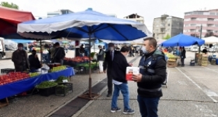 Zabıtanın ‘Sosyal Mesafe’ Hassasiyeti