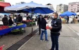 Zabıtanın ‘Sosyal Mesafe’ Hassasiyeti