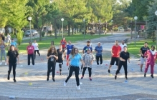 Yıldırımlıların sabah sporu keyfi