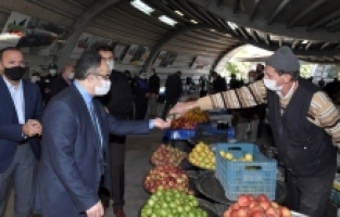Bursa Çiftçi Pazarı tedbirde de örnek