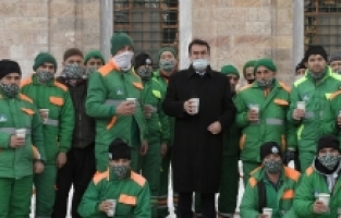 350 kişilik kar timi görev başında