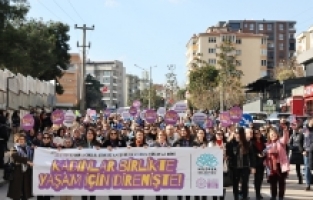Nilüferli kadınlardan şiddete karşı tek ses