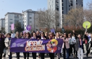 Nilüferli kadınlar, 8 Mart’ta adalet ve eşitlik için yürüdü